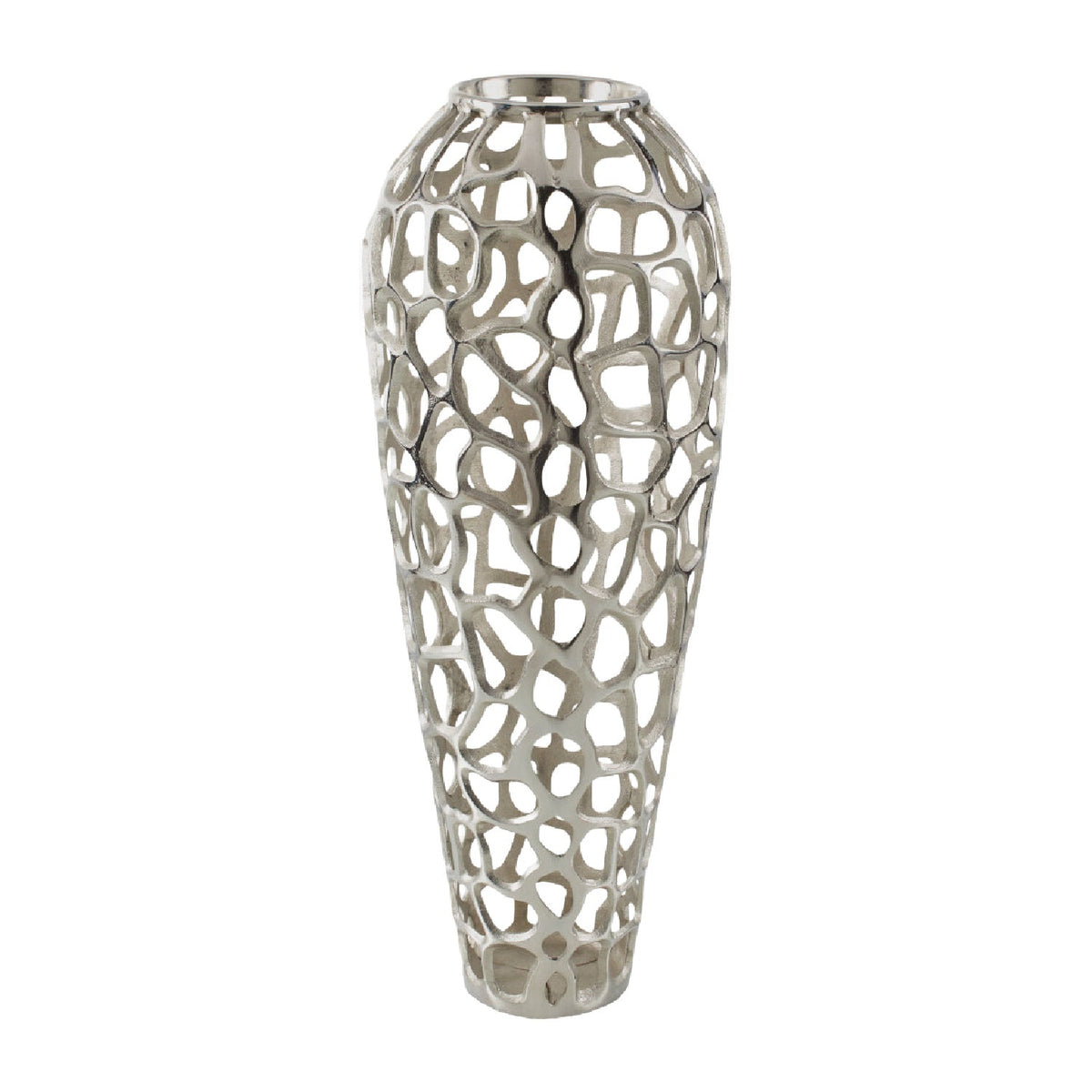 Modern European furniture - Openwork Aluminum Vase - www.oroa.com