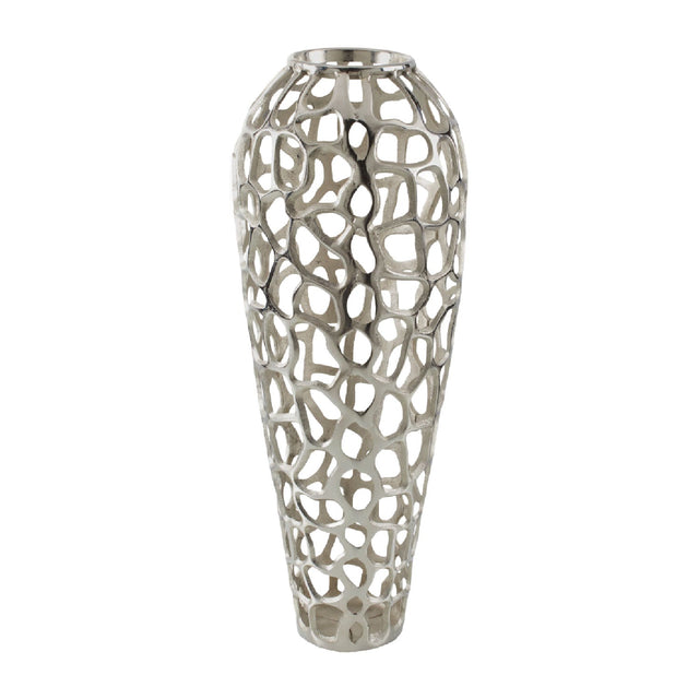 Modern European furniture - Openwork Aluminum Vase - www.oroa.com