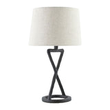 Modern European furniture - Crisscross Aluminum Accent Table Lamp - www.oroa.com