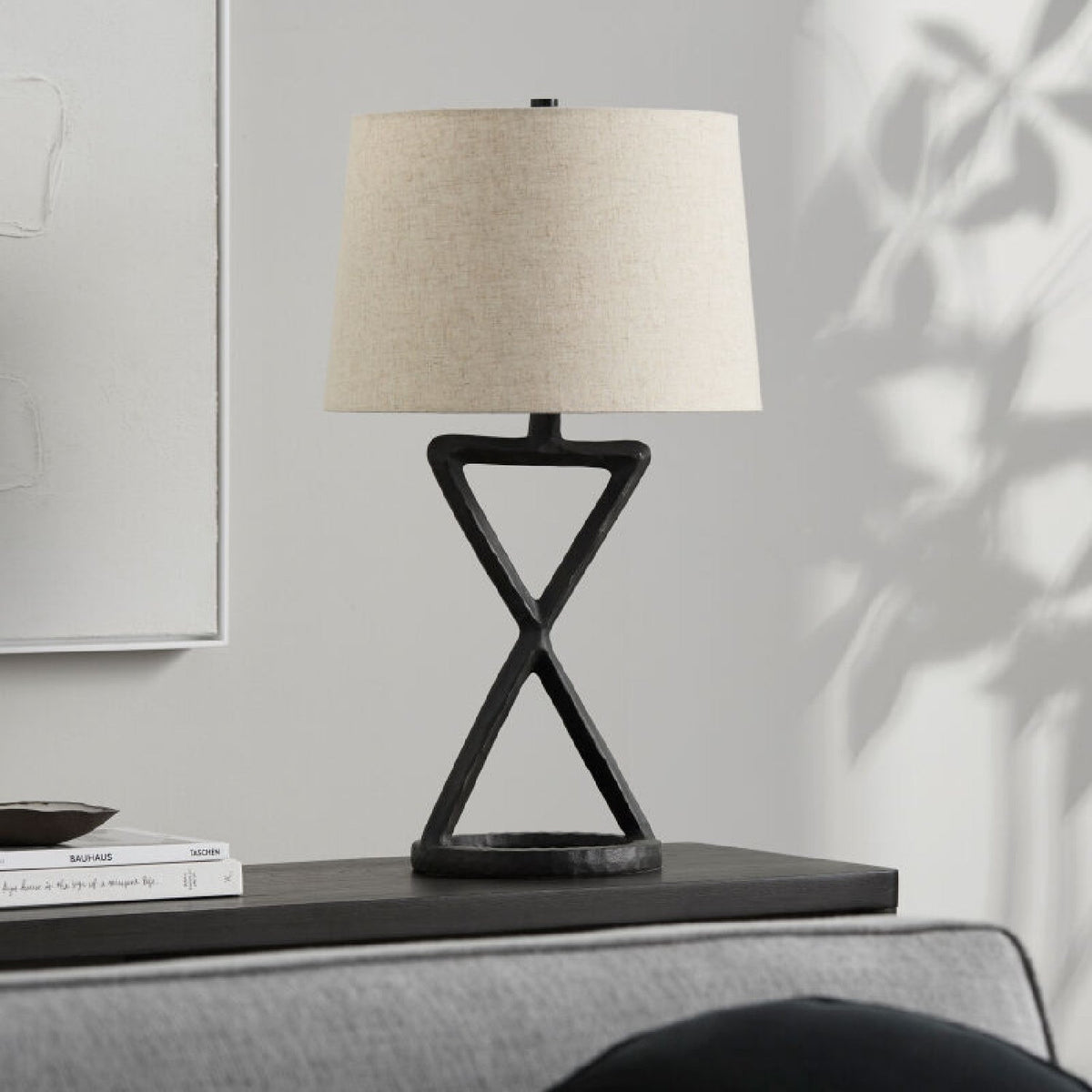 Modern European furniture - Crisscross Aluminum Accent Table Lamp - www.oroa.com