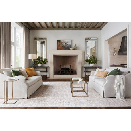Cream Linen Pull-Switch Floor Lamp | Kuda Home Aberdeen