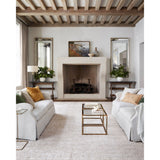 Cream Linen Pull-Switch Floor Lamp | Kuda Home Aberdeen