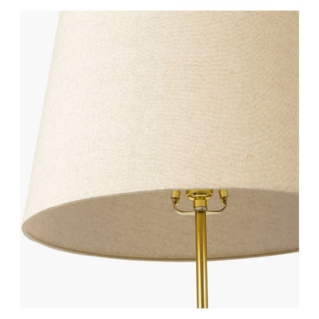 Cream Linen Accent Floor Lamp | Kuda Home Aberdeen