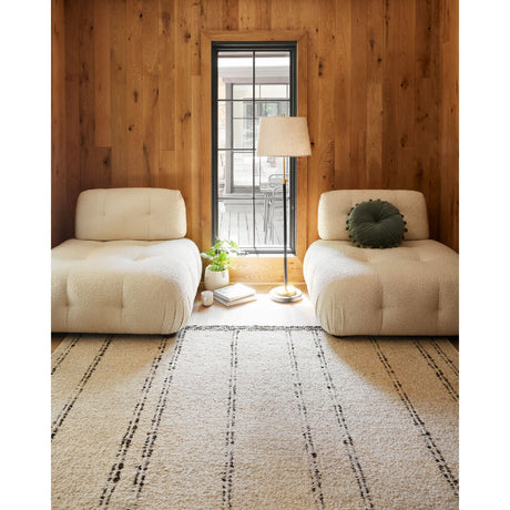 Cream Linen Accent Floor Lamp | Kuda Home Aberdeen