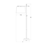 Modern European furniture - Ivory Linen Accent Floor Lamp - www.oroa.com