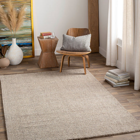Modern European furniture - Gray Wool Round Carpet - www.oroa.com
