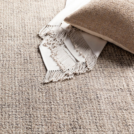 Modern European furniture - Gray Wool Square Carpet - www.oroa.com