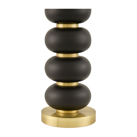 Modern European furniture - Black Wooden Seagrass Table Lamp - www.oroa.com
