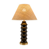 Modern European furniture - Black Ceramic Seagrass Table Lamp - www.oroa.com