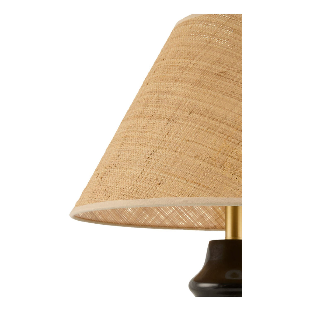Modern European furniture - Black Ceramic Seagrass Table Lamp - www.oroa.com