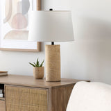 Modern European furniture - Beige Travertine Accent Table Lamp - www.oroa.com