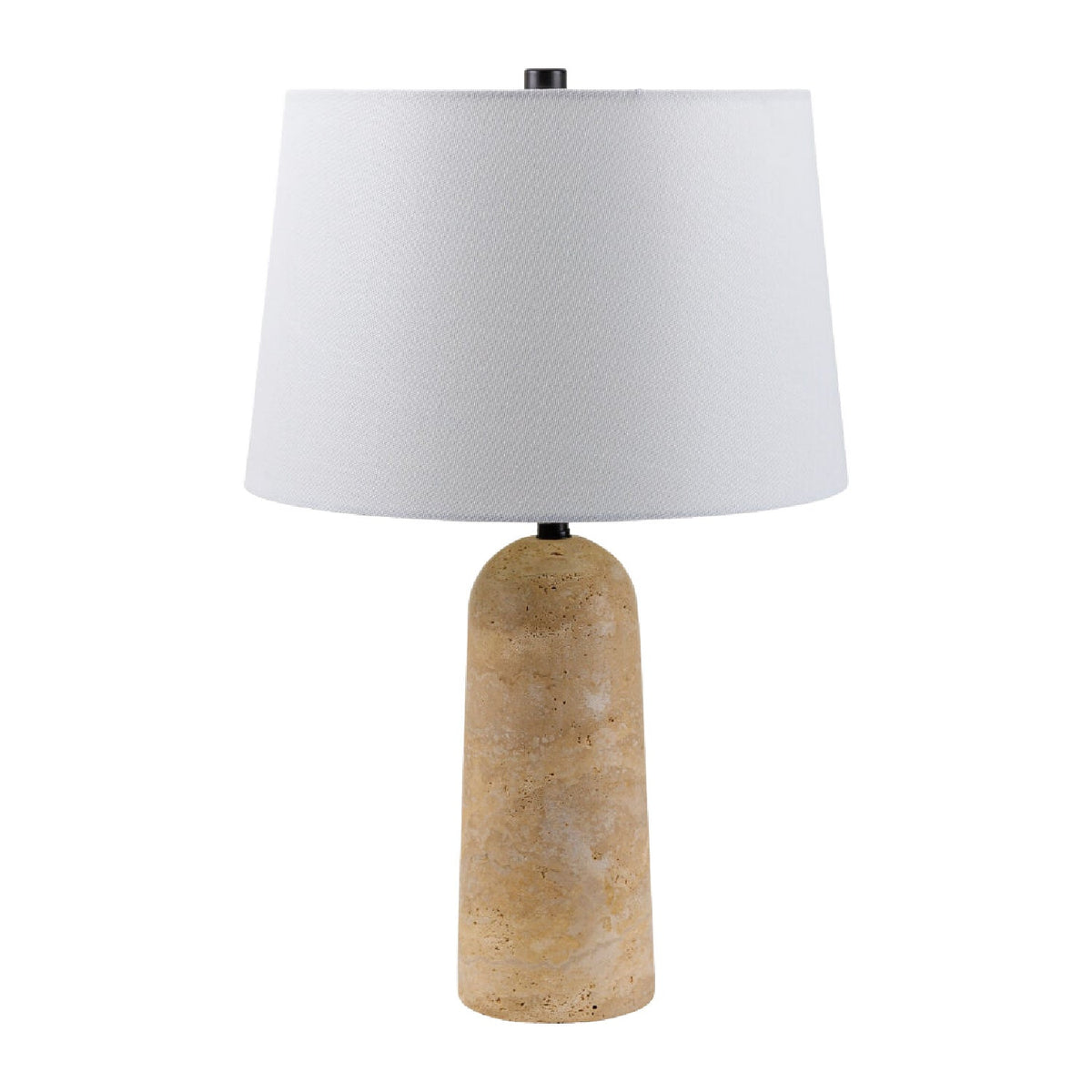 Modern European furniture - Travertine Base Accent Table Lamp - www.oroa.com