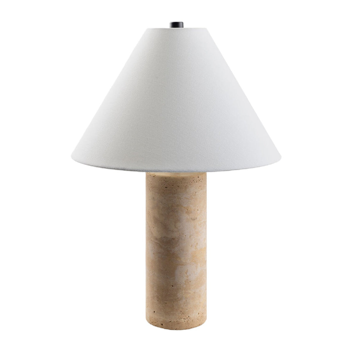 Modern European furniture - Beige Travertine Table Lamp - www.oroa.com