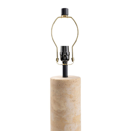 Modern European furniture - Beige Travertine Table Lamp - www.oroa.com