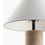 Modern European furniture - Beige Travertine Table Lamp - www.oroa.com