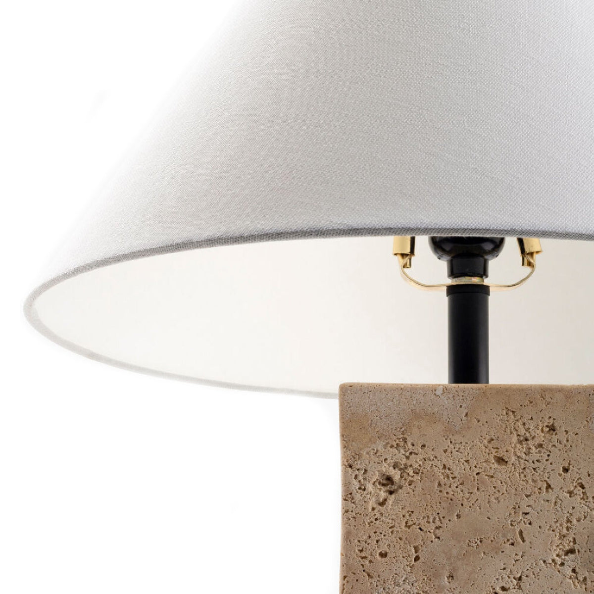 Modern European furniture - Beige Travertine Table Lamp - www.oroa.com