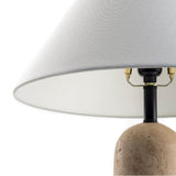 Modern European furniture - Empire Shade Travertine Table Lamp - www.oroa.com