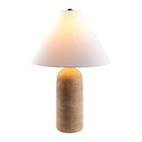 Modern European furniture - Empire Shade Travertine Table Lamp - www.oroa.com