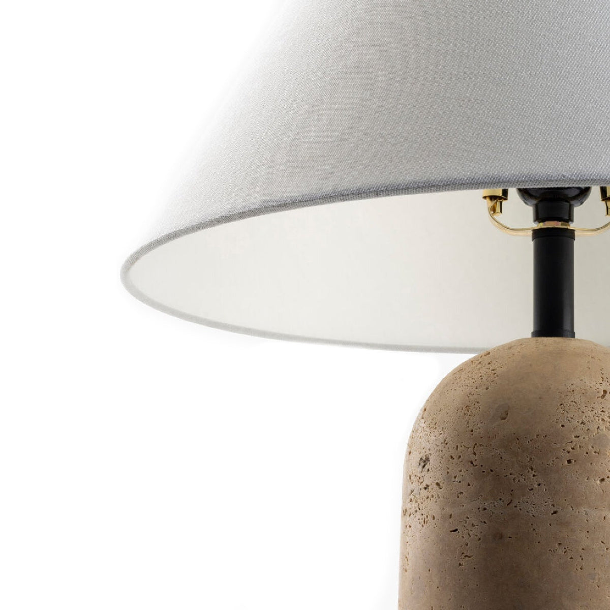 Modern European furniture - Empire Shade Travertine Table Lamp - www.oroa.com