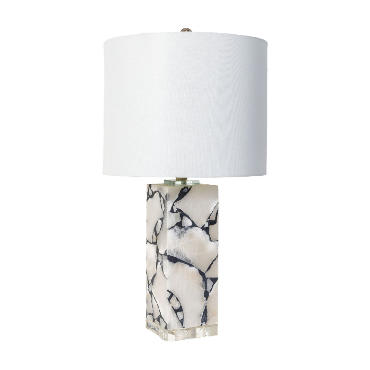 Modern European furniture - White Marble Accent Table Lamp - www.oroa.com