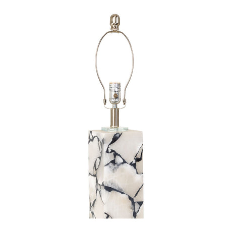 Modern European furniture - White Marble Accent Table Lamp - www.oroa.com