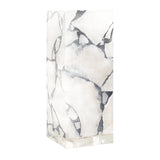 Modern European furniture - White Marble Accent Table Lamp - www.oroa.com