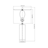 Modern European furniture - White Marble Accent Table Lamp - www.oroa.com