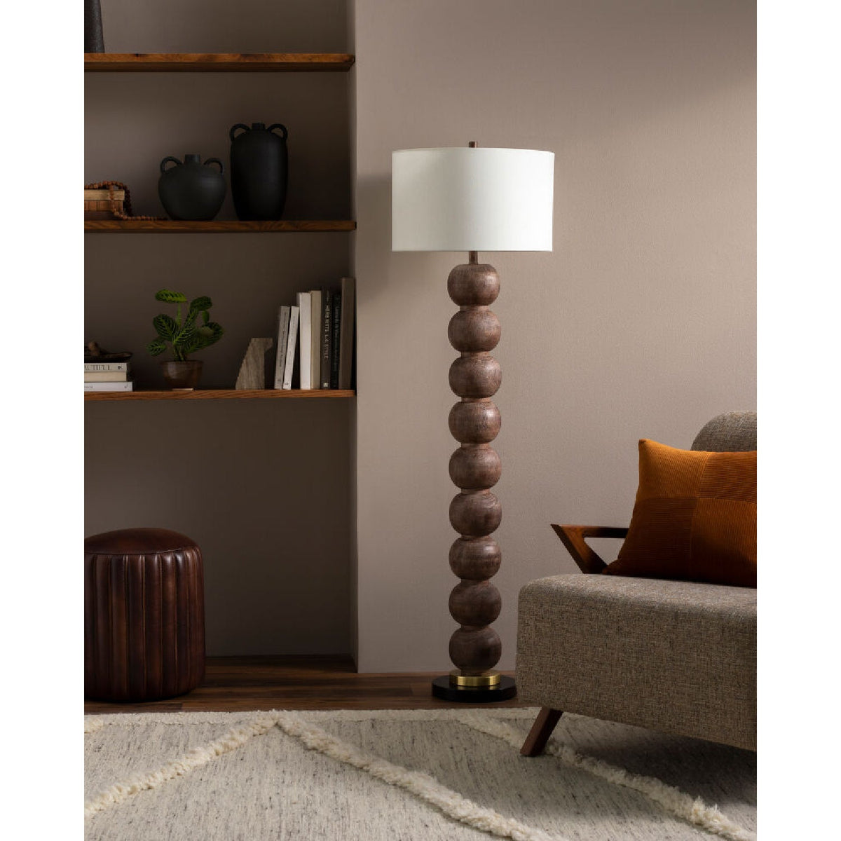 Modern European furniture - Stacked Sphere Accent Floor Lamp - www.oroa.com