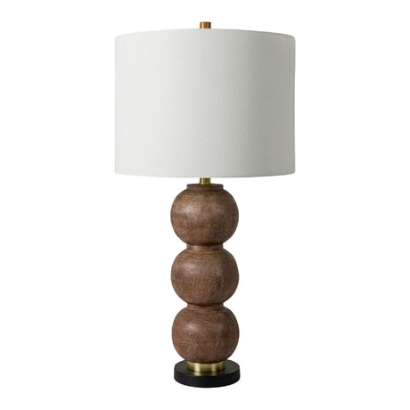 Modern European furniture - Brown Sphere Base Table Lamp - www.oroa.com