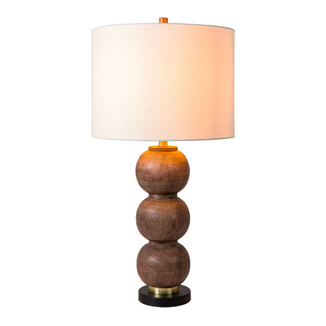 Modern European furniture - Brown Sphere Base Table Lamp - www.oroa.com