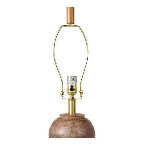 Modern European furniture - Brown Sphere Base Table Lamp - www.oroa.com