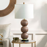 Modern European furniture - Brown Sphere Base Table Lamp - www.oroa.com