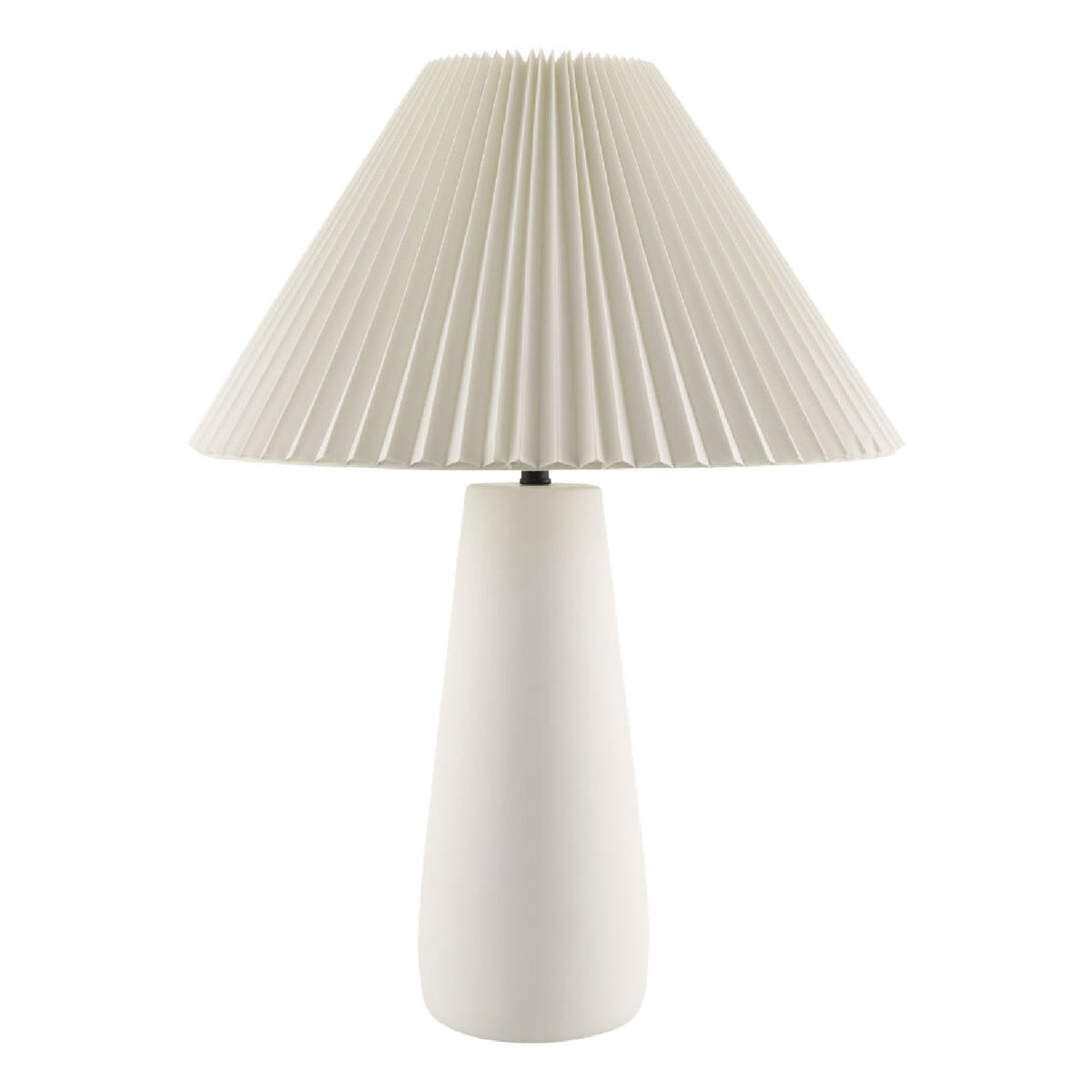 Modern European furniture - Pleated White Cotton Table Lamp - www.oroa.com