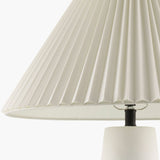 Modern European furniture - Pleated White Cotton Table Lamp - www.oroa.com