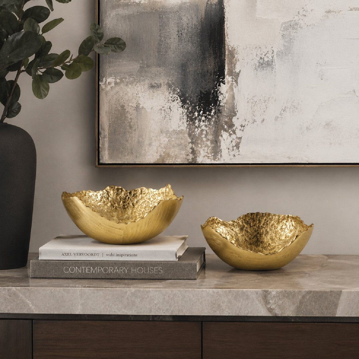 Modern European furniture - Aluminum Organic-Edge Bowls (2) - www.oroa.com