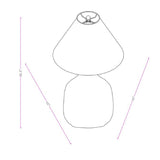Modern European furniture - Blush Ceramic Accent Table Lamp - www.oroa.com