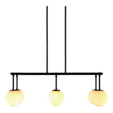 Modern European furniture - White Sphere 6-Light Linear Chandelier - www.oroa.com