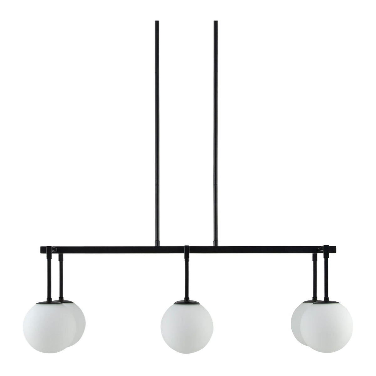 Modern European furniture - White Sphere 6-Light Linear Chandelier - www.oroa.com