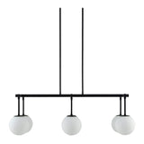 Modern European furniture - White Sphere 6-Light Linear Chandelier - www.oroa.com