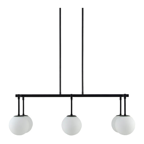 Modern European furniture - White Sphere 6-Light Linear Chandelier - www.oroa.com