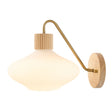 Modern European furniture - White Blown Glass Wall Lamp - www.oroa.com