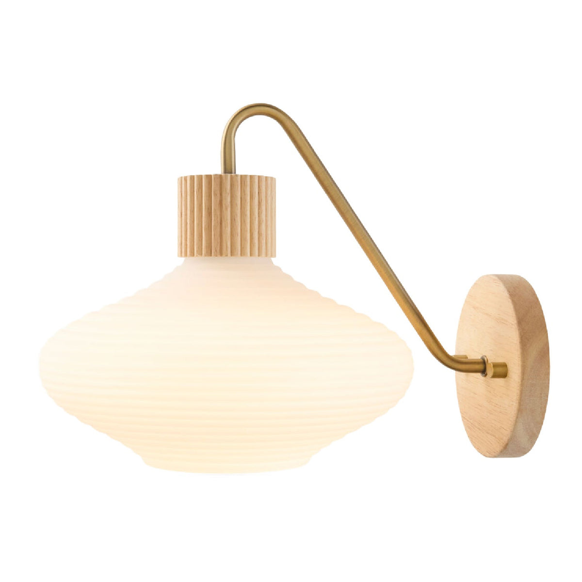 Modern European furniture - White Blown Glass Wall Lamp - www.oroa.com