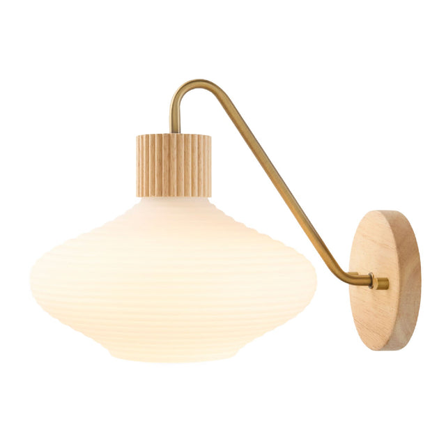 Modern European furniture - White Blown Glass Wall Lamp - www.oroa.com