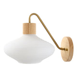 Modern European furniture - White Blown Glass Wall Lamp - www.oroa.com