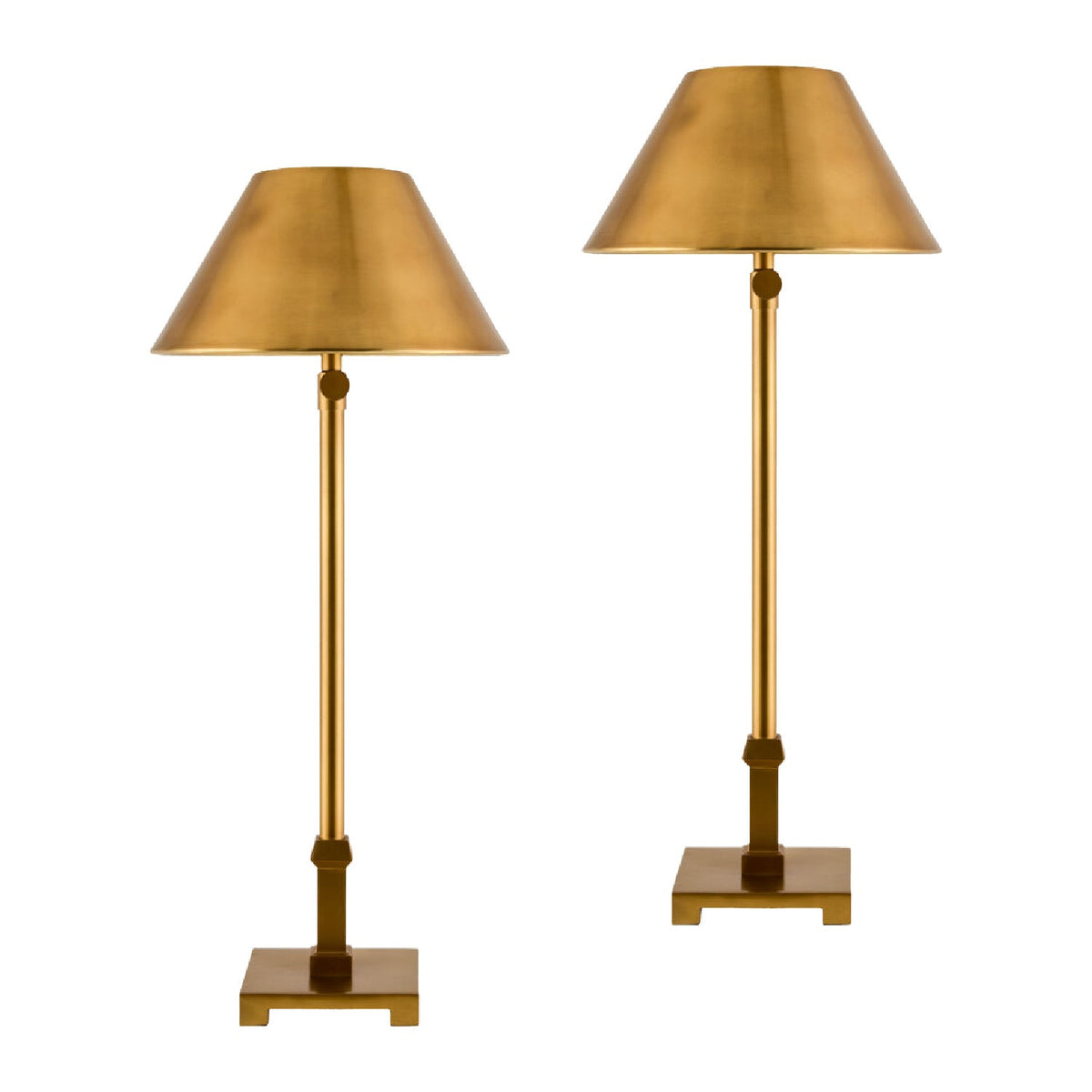 Modern European furniture - Antique Gold Accent Table Lamp (2) - www.oroa.com
