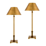 Modern European furniture - Antique Gold Accent Table Lamp (2) - www.oroa.com