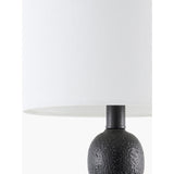 Modern European furniture - Geometric Stacked Linen Table Lamp - www.oroa.com