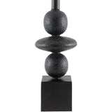 Modern European furniture - Geometric Stacked Linen Table Lamp - www.oroa.com