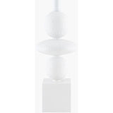 Modern European furniture - Geometric Stacked Linen Table Lamp - www.oroa.com