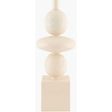 Modern European furniture - Geometric Stacked Linen Table Lamp - www.oroa.com